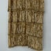 Vintage Scala Womens Silk Sequin Tiered Dress Size 12 Gold
