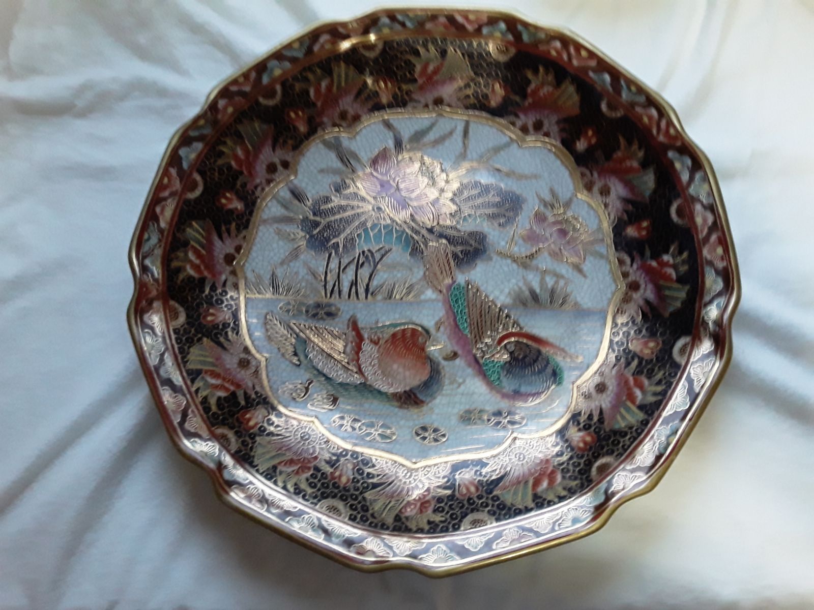 12.5 x 12 1/2 decorative animal plate
