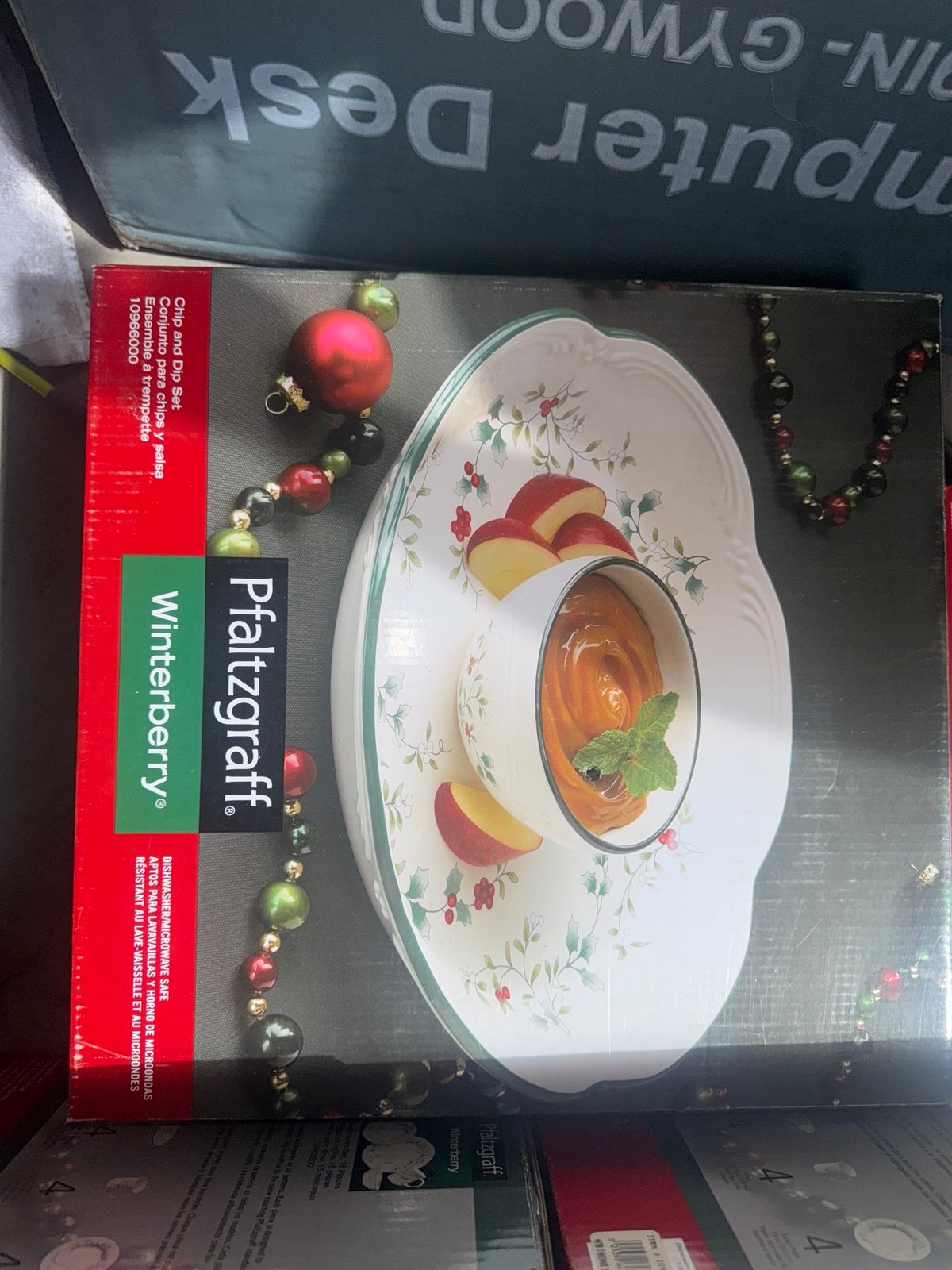 Pflatzgraff serving plate and bowl chips and dip