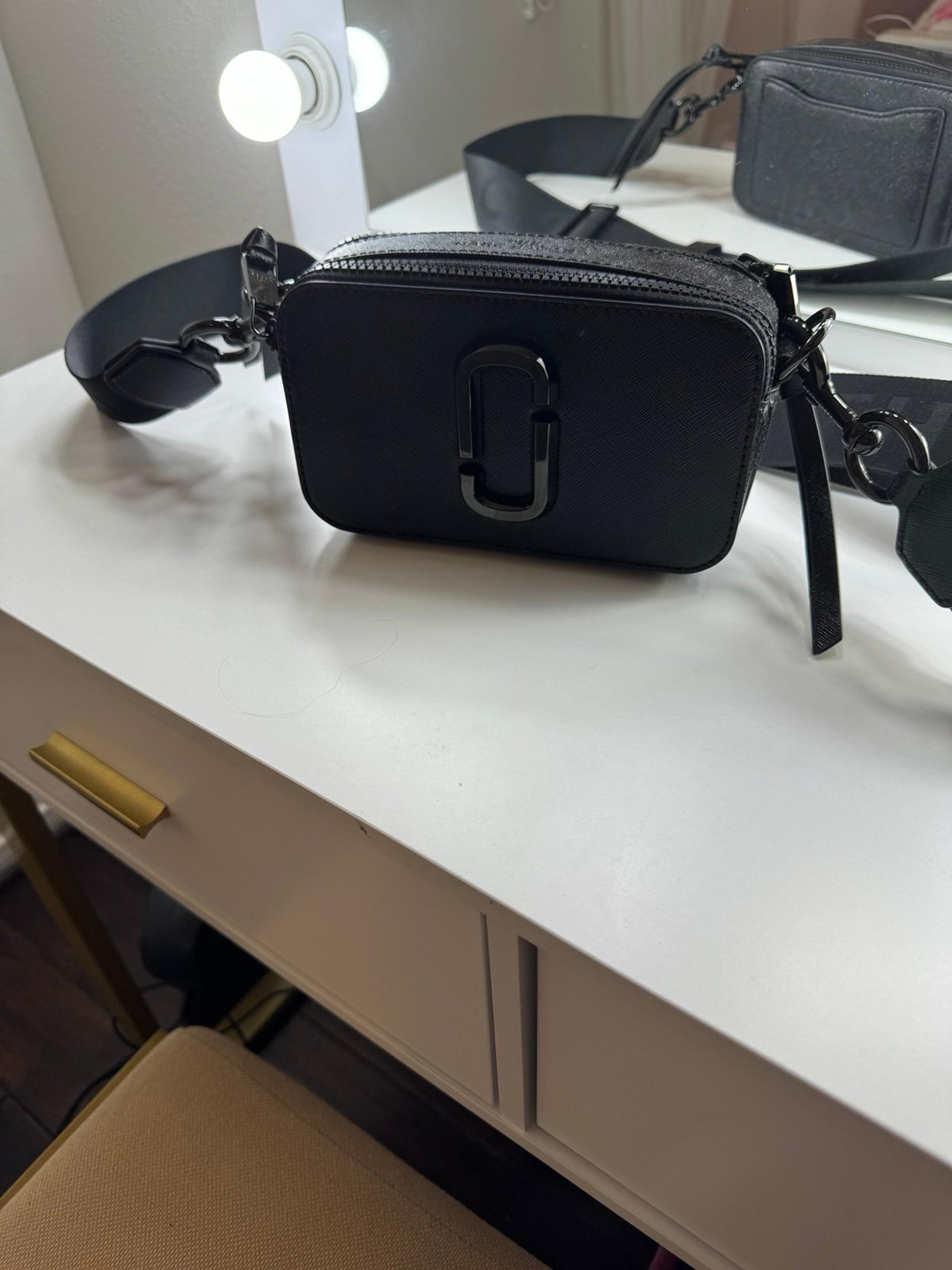 MARC JACOBS snapshot DTM bag in All Black