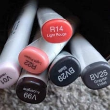 Copic BV R V Markers Lot of 8