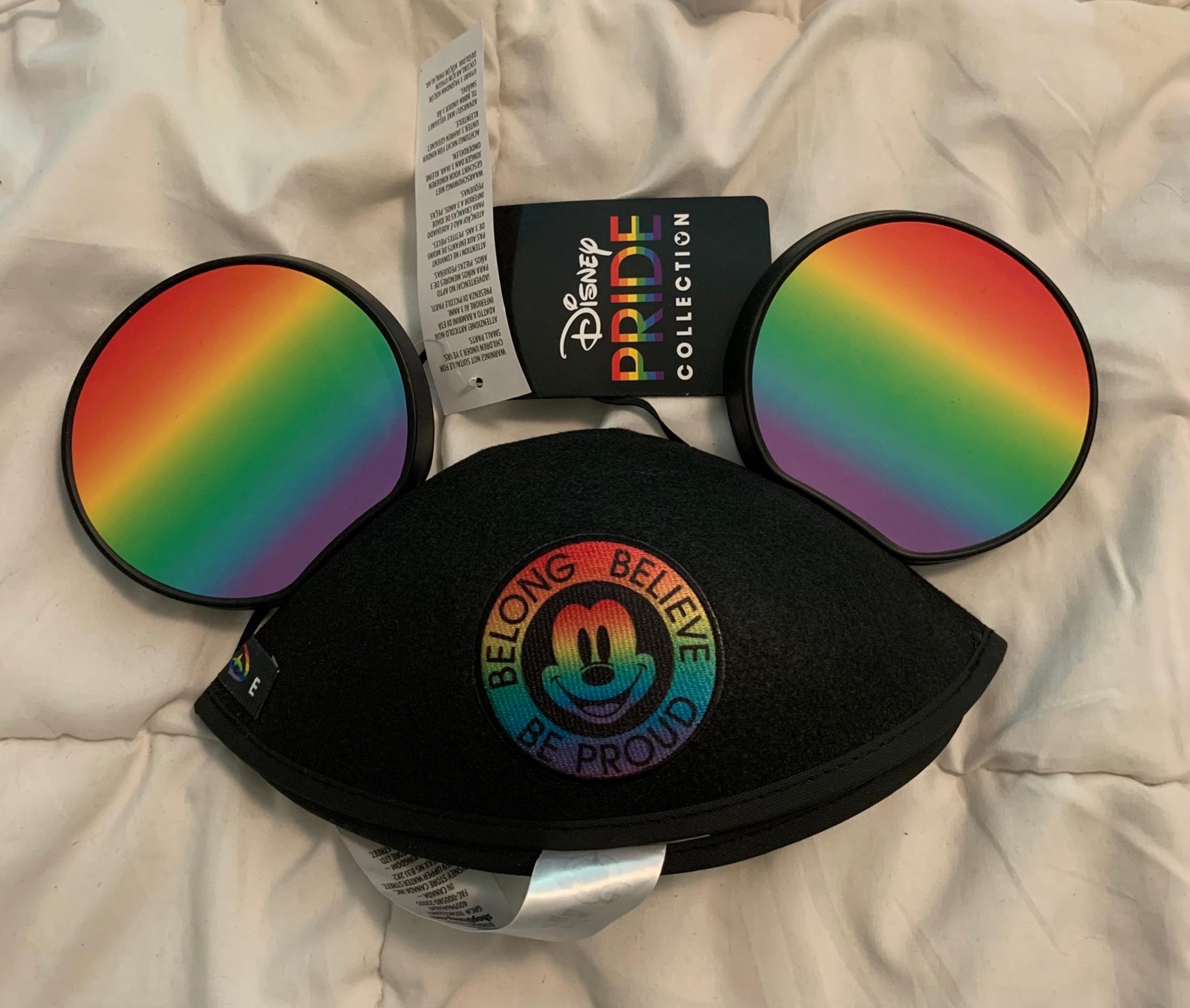 Disney Pride Mickey Mouse Parks Rainbow Belong Be Proud Believe Ears Brand New