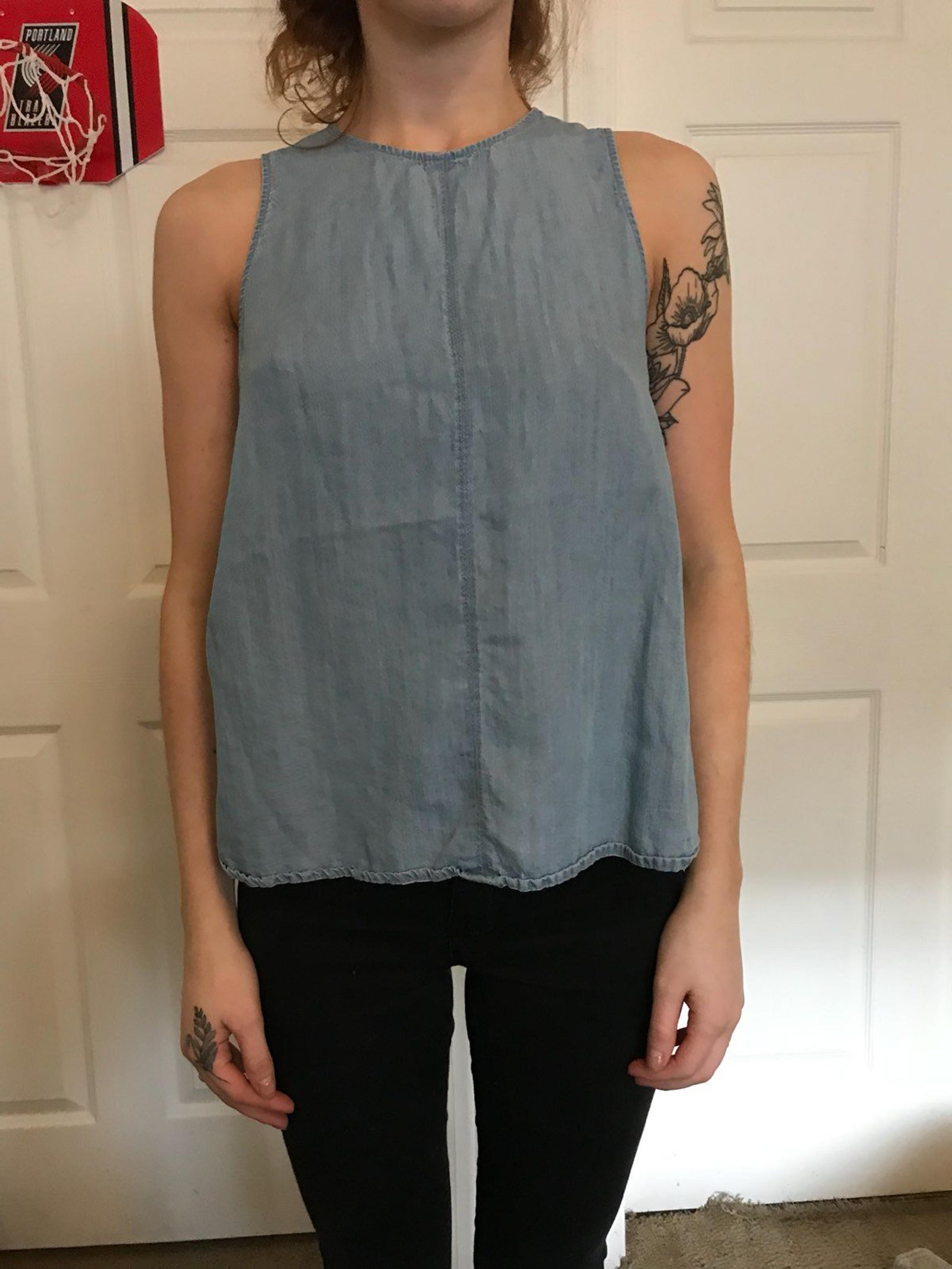 Denim  Sleeveless Top