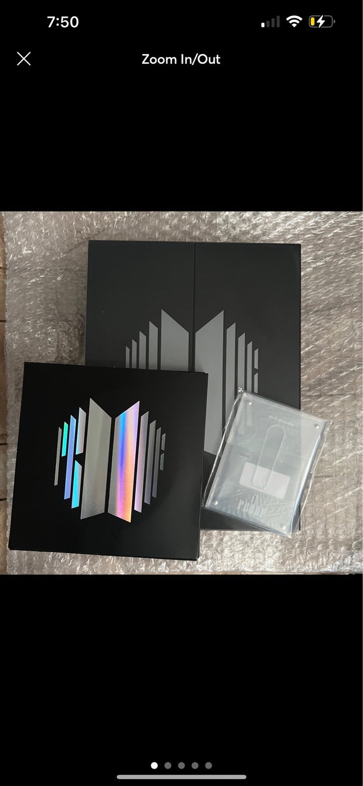 BTS Proof Album Set with acrylic photocard stand
