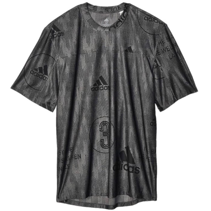 Adidas City Knit T-Shirt Men’s Medium Aeroready Performance Fit Digital Gray