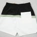 NWT Rhude Men's Awakening Cupro Blend Shorts Black White