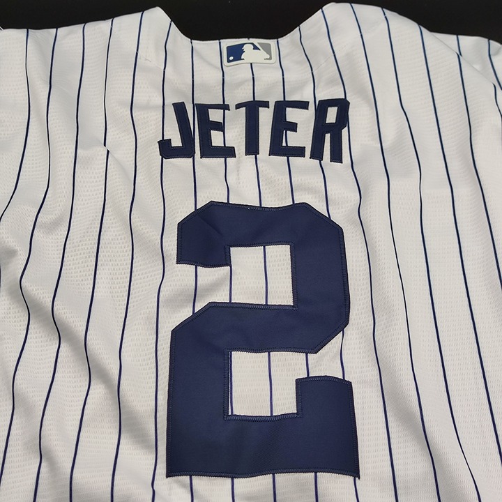 Men's New York Yankees Derek Jeter Mitchell & Ness White Authentic Jersey