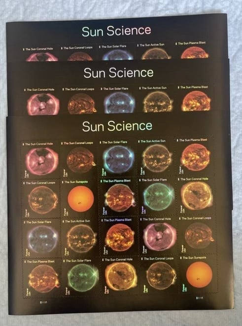 3 x sun science forever stamps