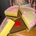 Vintage Toy Food Chocolate Vanilla Cake Frosting