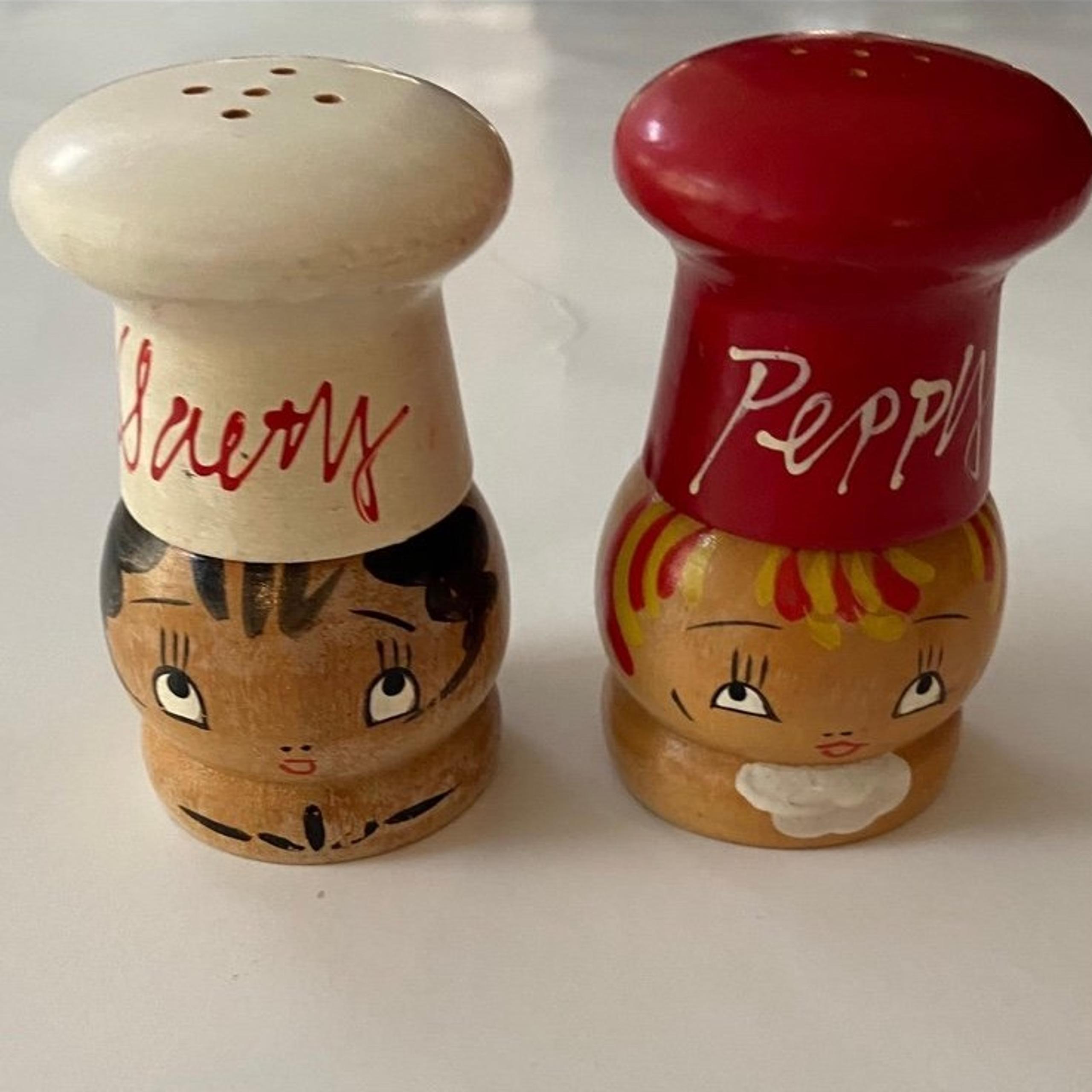 Vintage salt & pepper shakers