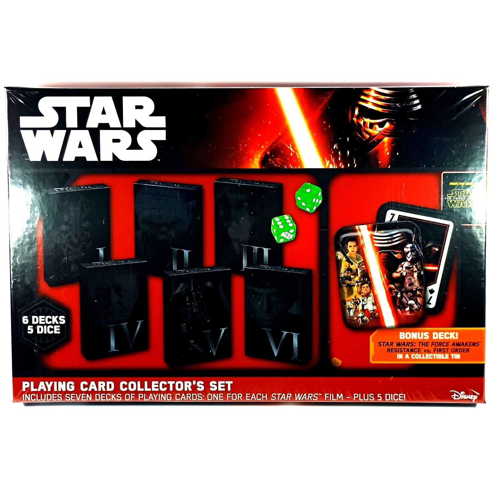 Cartamundi Disney Star Wars PLAYING CARD COLLECTOR'S SET, New, See Pics/Descr.