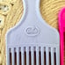 Goody Vintage Bold Colors Pink Teal Purple Reptile Textured Combs 3 Hair Picks
