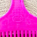 Goody Vintage Bold Colors Pink Teal Purple Reptile Textured Combs 3 Hair Picks
