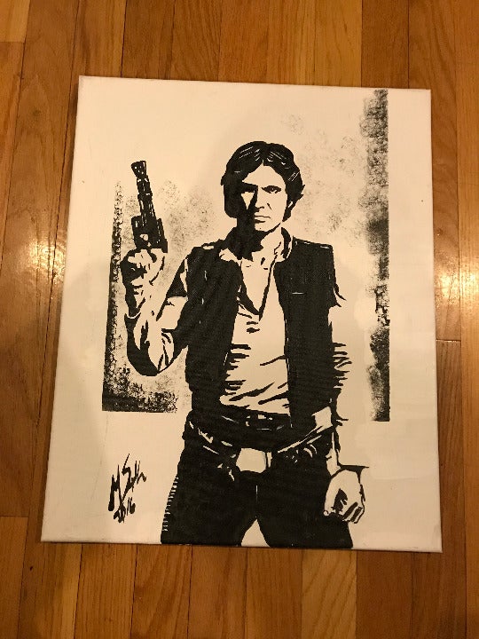Star wars han solo painting