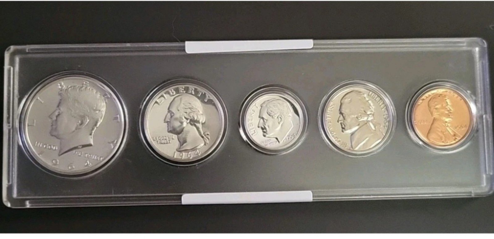 1964 MINT SET ~Kennedy Half~Quarter~Dime~Nickel~Cent~ GEM BEAUTIES! ALL SMS