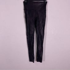 Spanx Black Faux Leather High Waisted Leggings