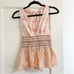 Free People Smocked Tank in Light Combo NWT Size Small