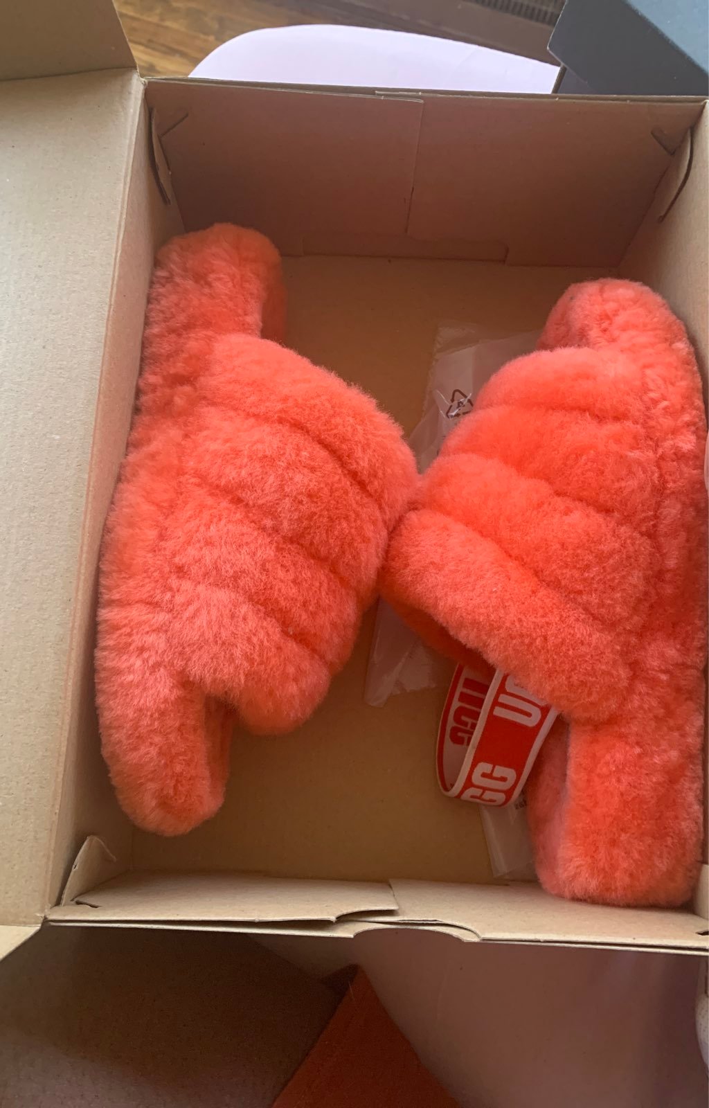Pink ugg slides