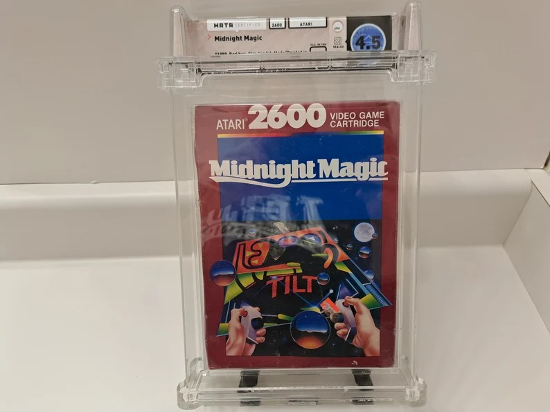 Atari 2600 Midnight Magic Factory Sealed WATA 4.5 Graded Video Game New Sealed S