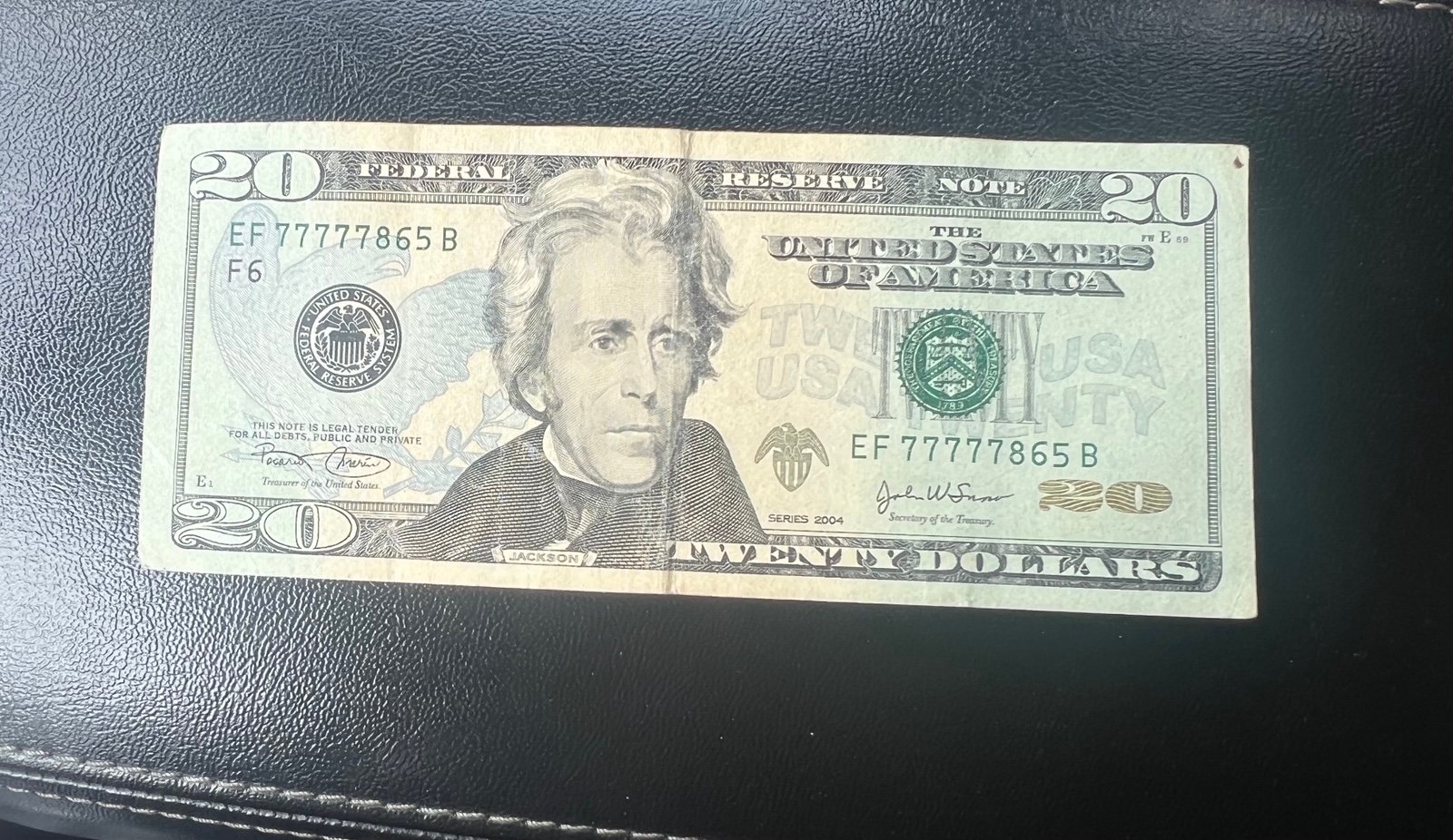 20 dollar bill