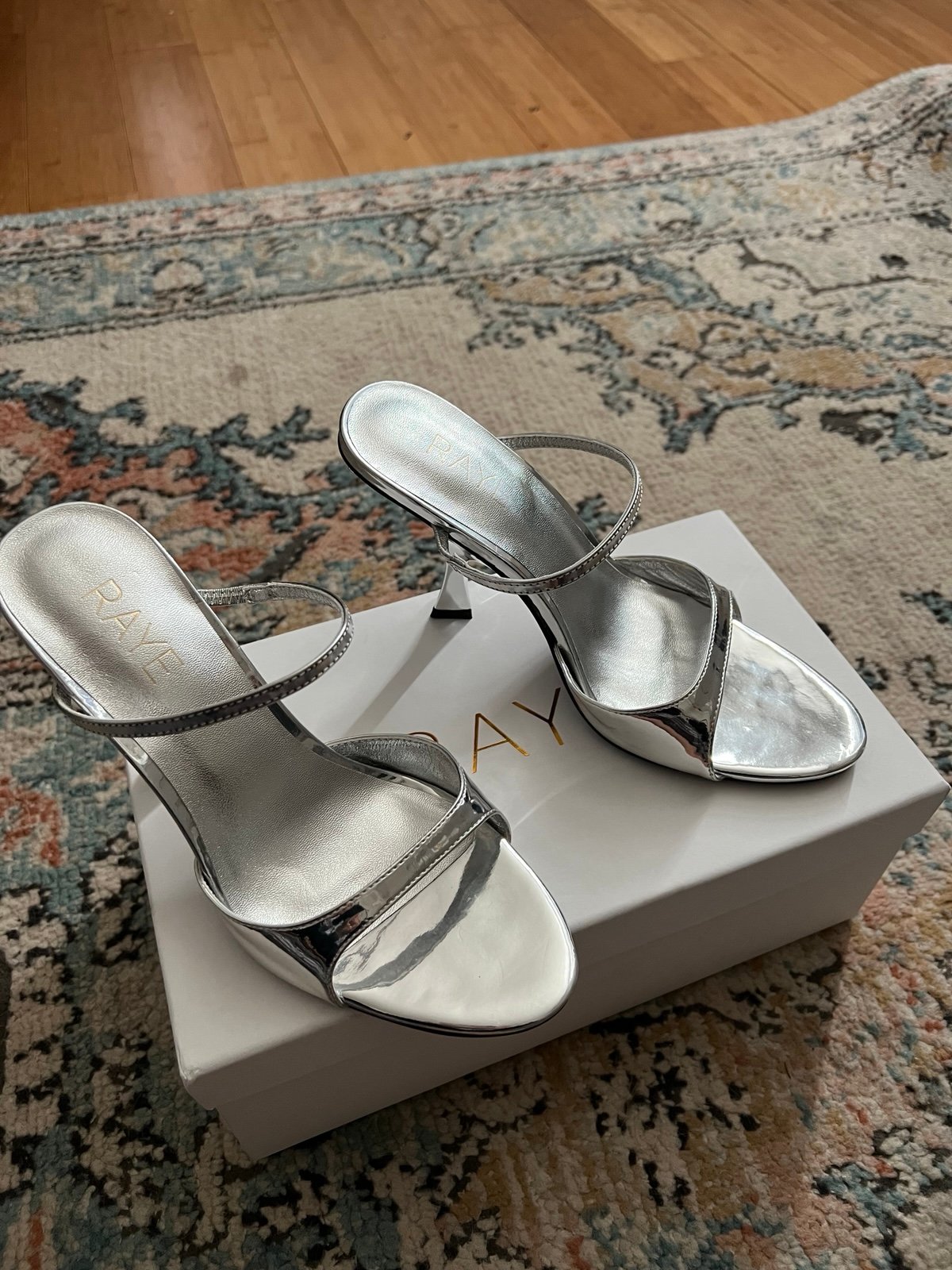 Cait Sandal in Silver : RAYE