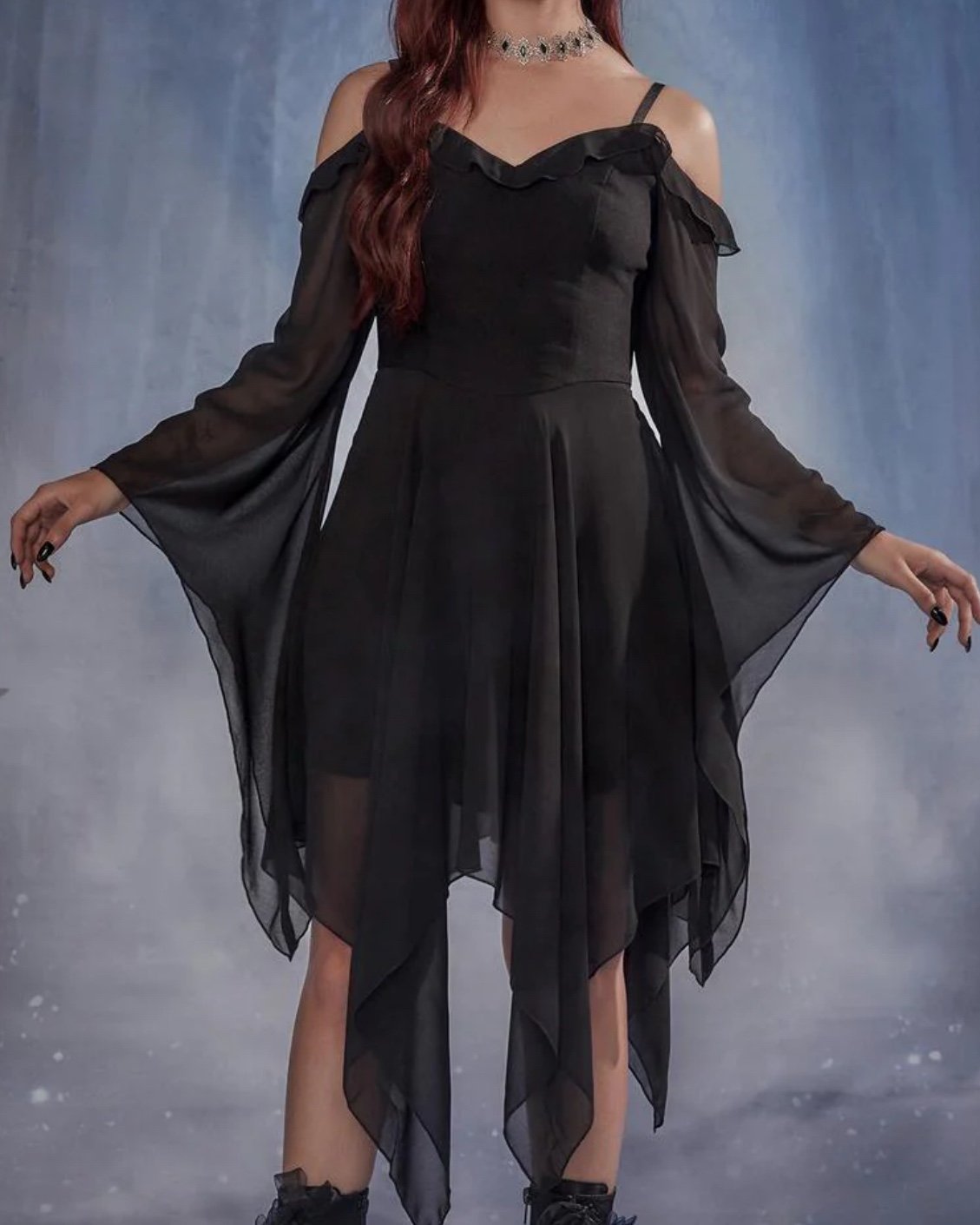 Deadstock Widow Sinister Sorceress Off the Shoulder Dress