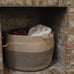 Extra Large Wicker Storage Basket, 83L Woven Blanket Storage, 21.7 x 13.8 inches