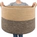 Extra Large Wicker Storage Basket, 83L Woven Blanket Storage, 21.7 x 13.8 inches