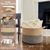 Extra Large Wicker Storage Basket, 83L Woven Blanket Storage, 21.7 x 13.8 inches