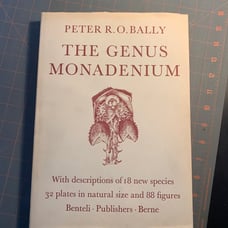 Vintage book- The Genus Monadenium by Bally , 1961 Edition