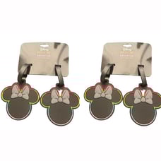 Disney Mickey Mouse Minnie Mouse Pride Silhouette Silicone Luggage Tags Set of 4