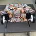 Vintage Tapestry Cat Hanging Zippered Luggage on Wheels