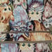 Vintage Tapestry Cat Hanging Zippered Luggage on Wheels