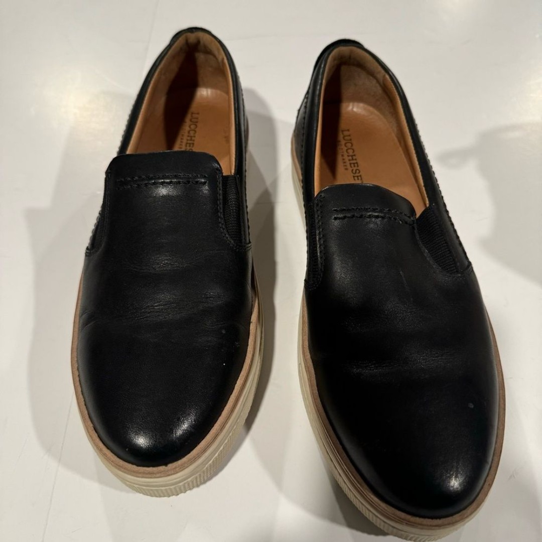 Lucchese Leather After Ride Slip On Shoes Size 10