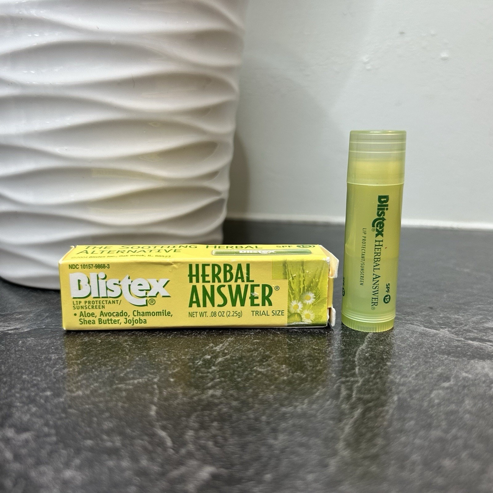 NEW Blistex Herbal Answer Lip Balm Lip Protectant 0.08 oz New in Package