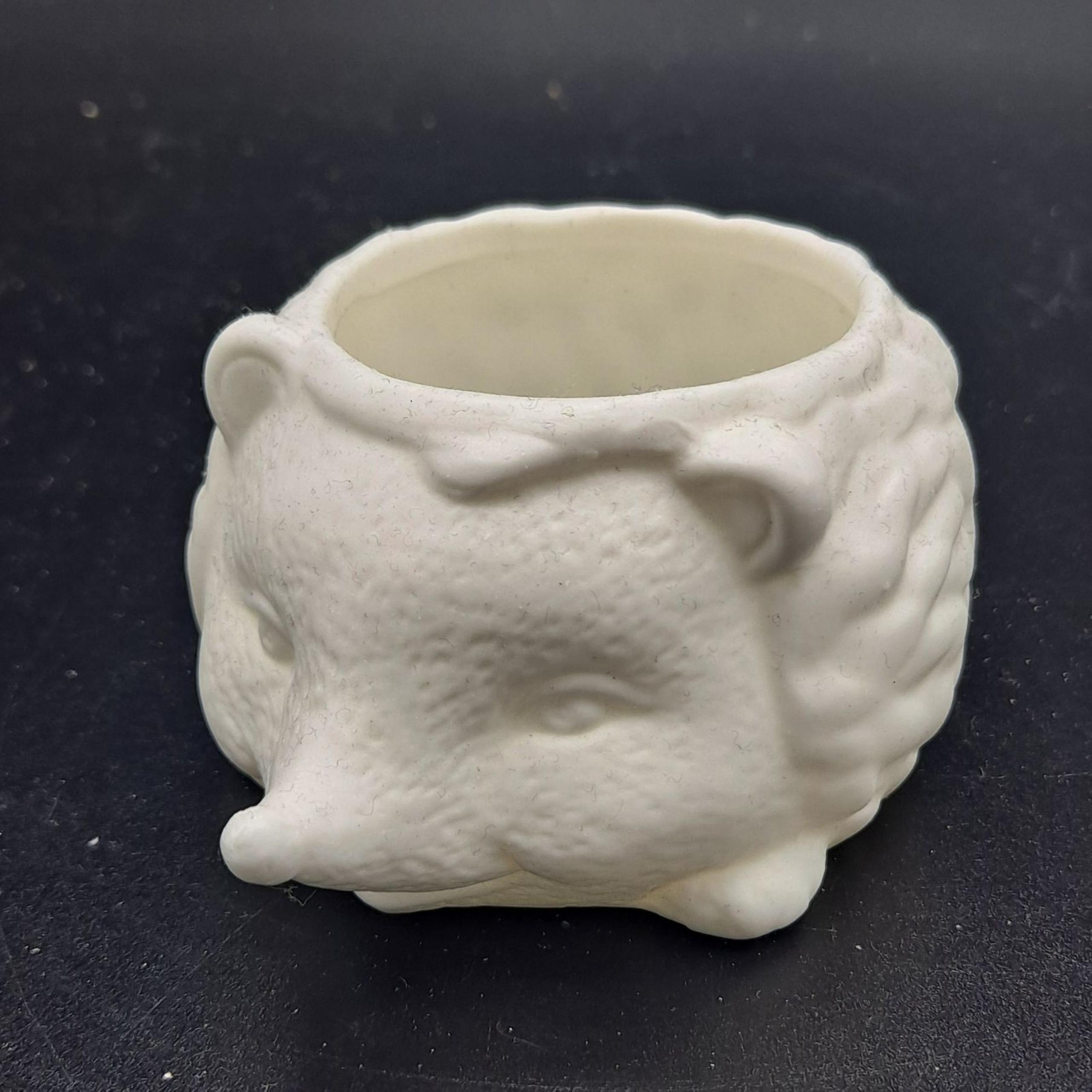 Kikkerland Small Hedgehog White Plant Pot Animal Decoration
