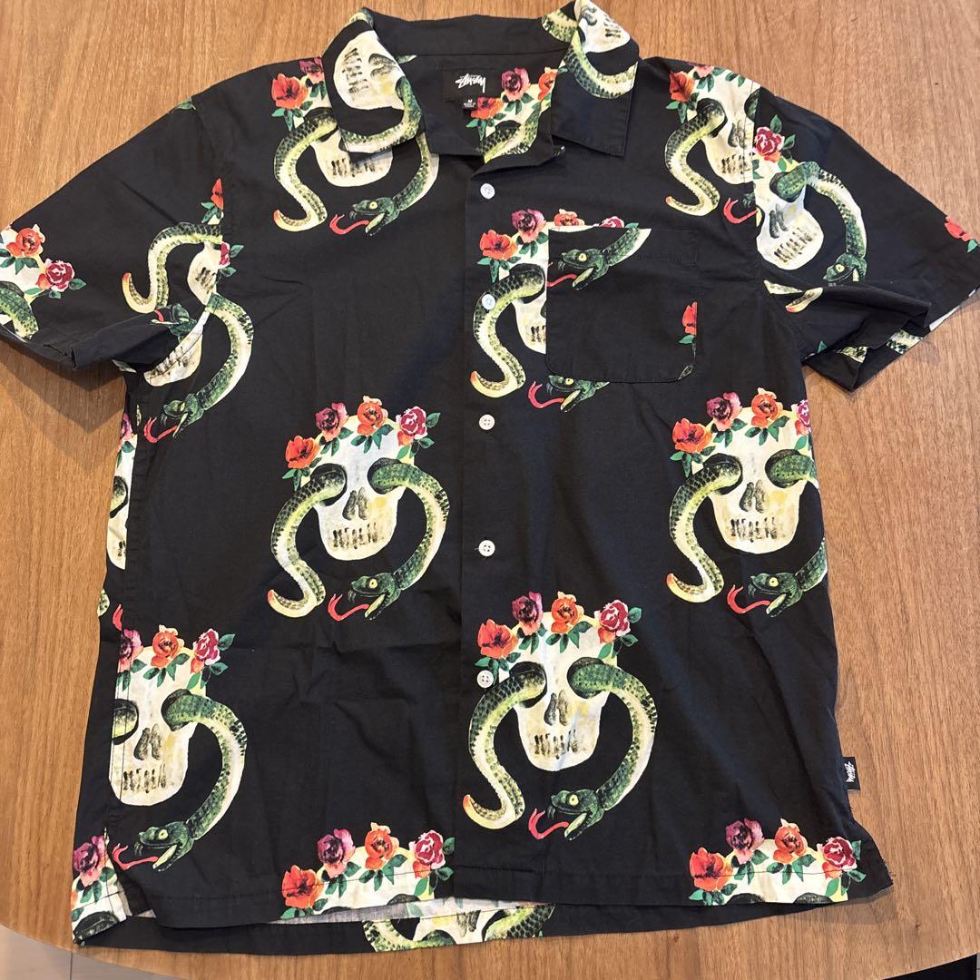 Excellent Condition Stussy Short Sleeve Shirt Size M, Stussy Skull Snake