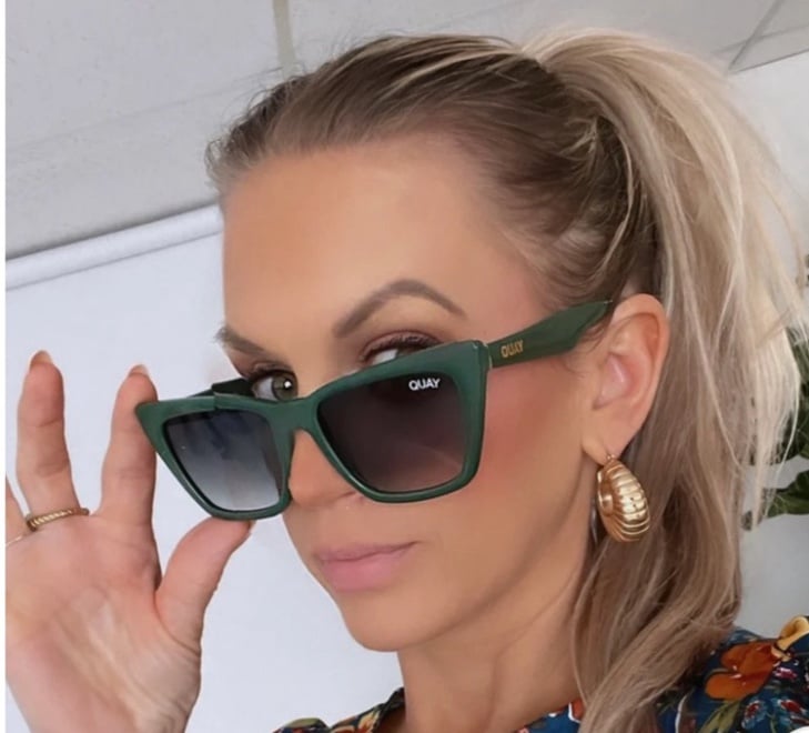 New Quay Australia Women's Call The Shots Cat Eye Sunglasses