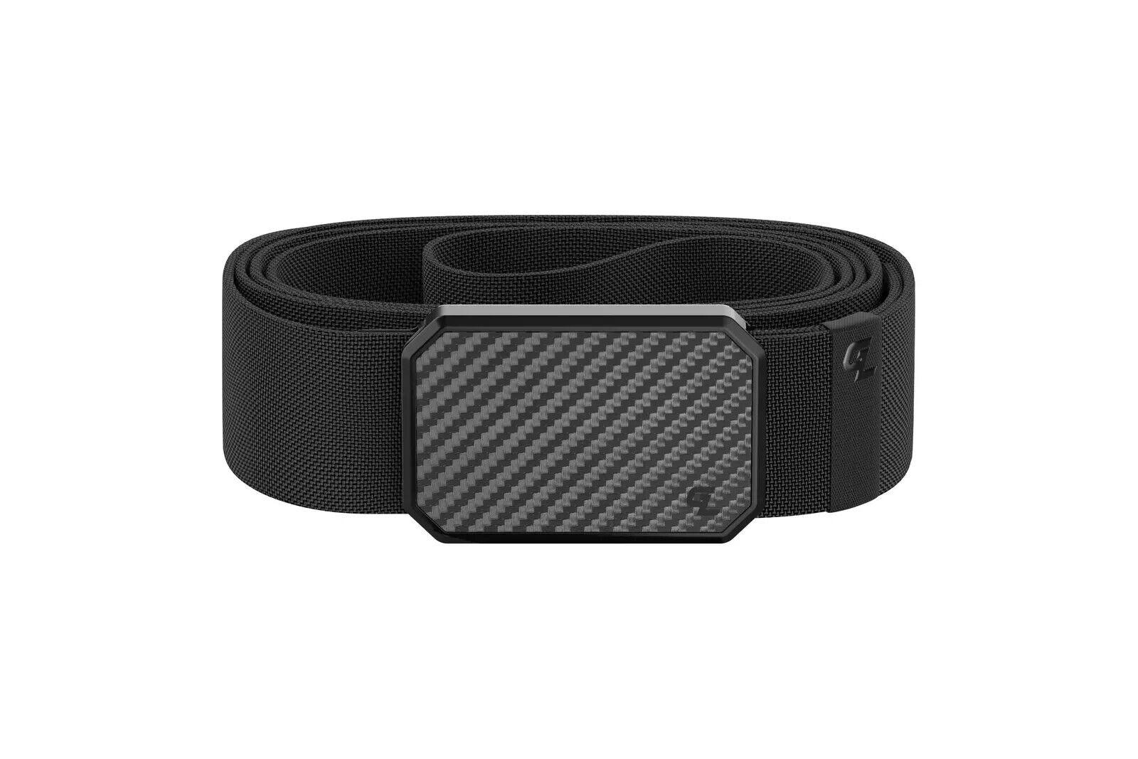 Stylish Black Carbon Fiber Belt