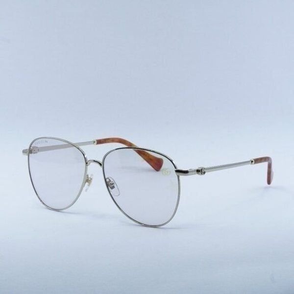 NEW GUCCI GG1419S 004 GOLD /TRANSPARENT SUNGLASSES
