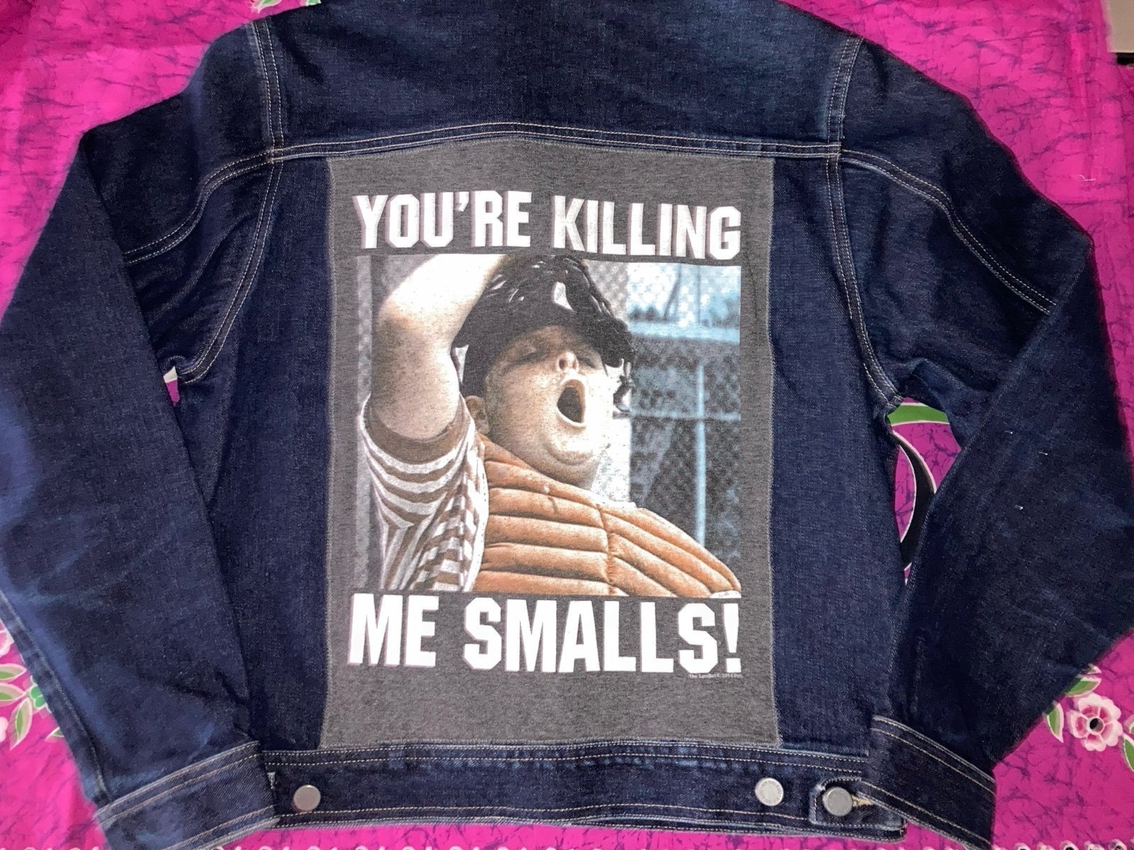 Womens/Mens S New York Jeans Denim Jacket with You’re Killing Me Smalls