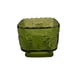 Pretty Vintage Green Glass Trinket Holder!