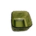 Pretty Vintage Green Glass Trinket Holder!
