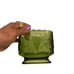 Pretty Vintage Green Glass Trinket Holder!