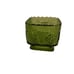 Pretty Vintage Green Glass Trinket Holder!