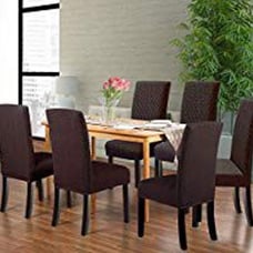 New 6 brown stretch chair covers
