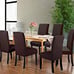 New 6 brown stretch chair covers