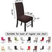 New 6 brown stretch chair covers
