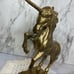 Vintage Solid Brass Unicorn