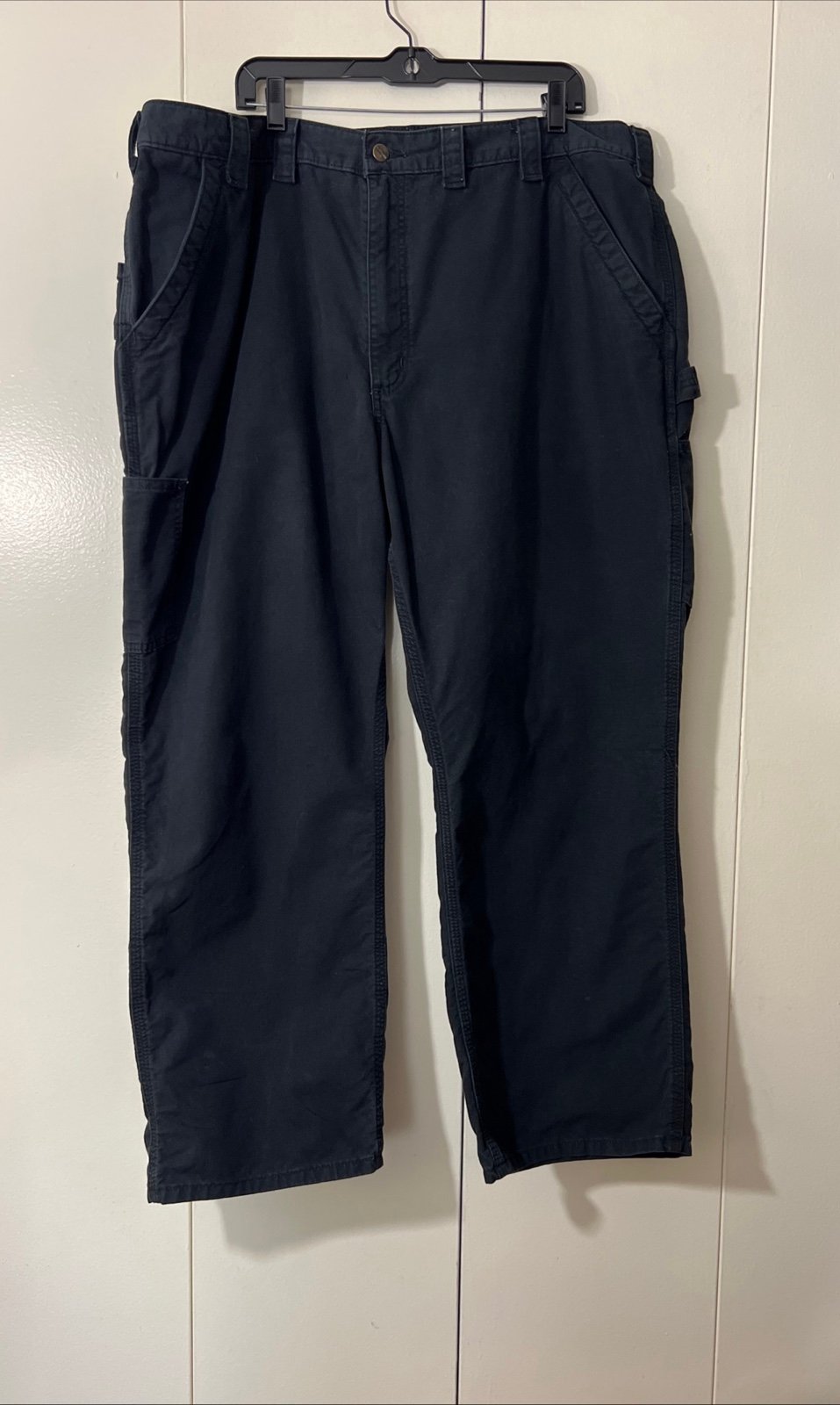 Carhartt Utility Work Pant Loose Fit Carpetner Canvas Men’s 44x30 B151 Black